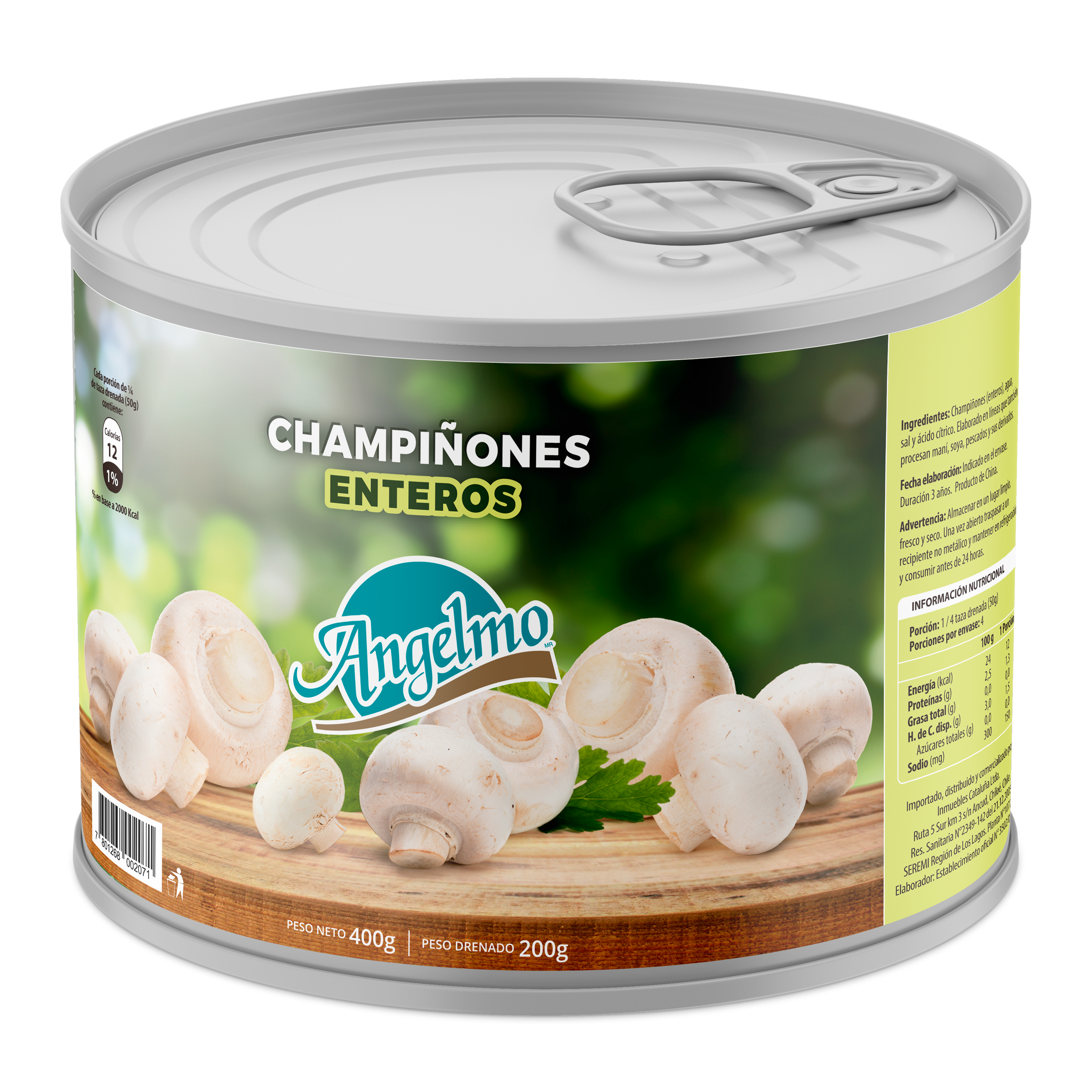 Champiñones Enteros 400g